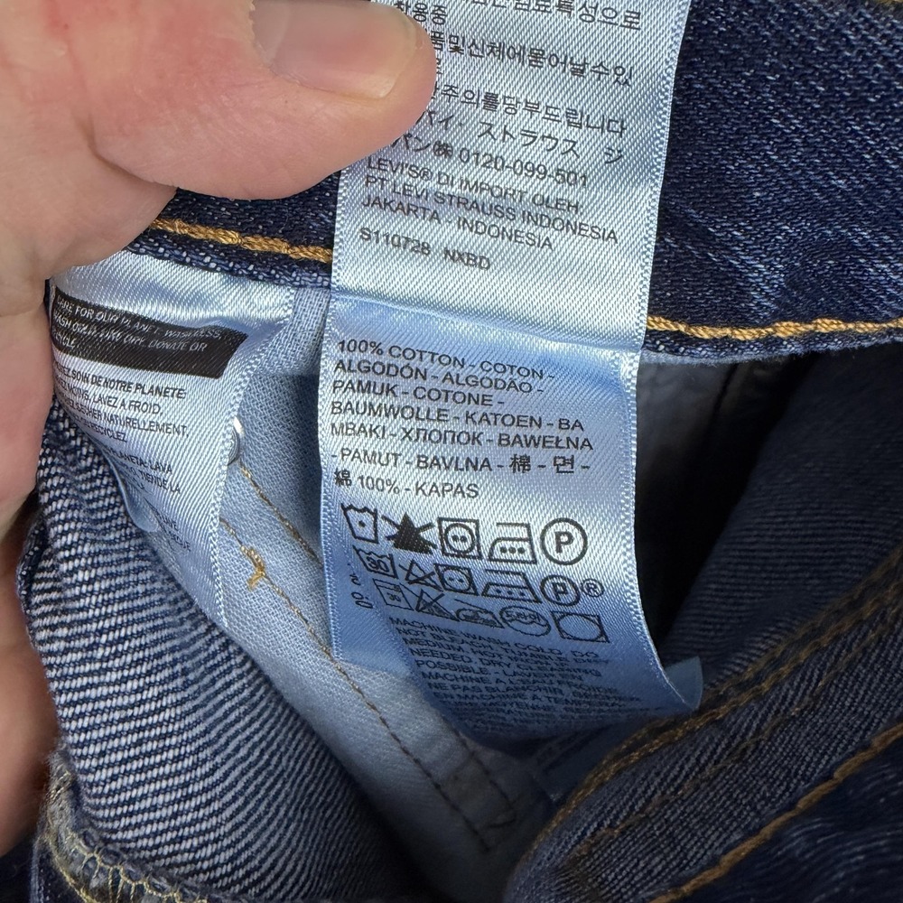 Levis 550 Jeans Mens 40x30 Blue Relaxed Fit‎ Tapered Leg Denim 100% Cotton - Picture 5 of 10